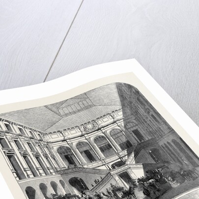 The Hotel Du Louvre; Hotel Du Louvre, Rue De Rivoli, Interieur De La Cour by Anonymous