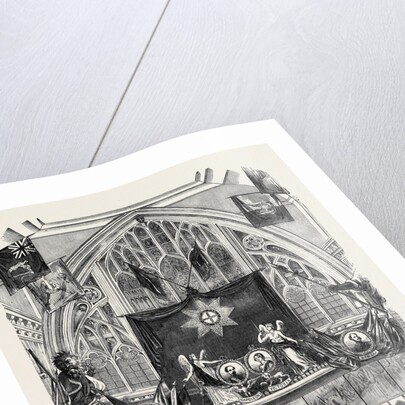 Decoration of Guildhall on Lord Mayor's Day, West End. by Anonymous