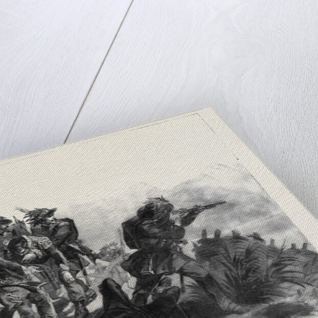 Sardinian Chasseurs Rescuing the Body of Their Commander, Captain Prola, at the Battle of Rivoli by Anonymous