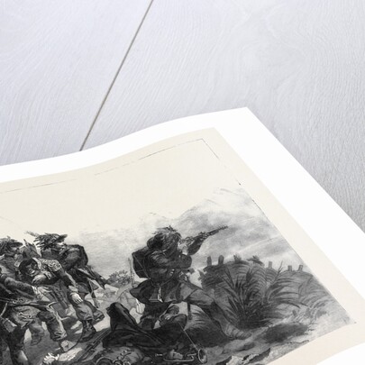 Sardinian Chasseurs Rescuing the Body of Their Commander, Captain Prola, at the Battle of Rivoli by Anonymous
