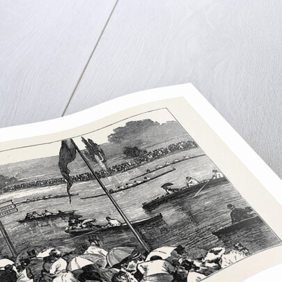 Henley Regatta; Left: The Henley Shower, Right: View of the Course from the Lawn by Anonymous