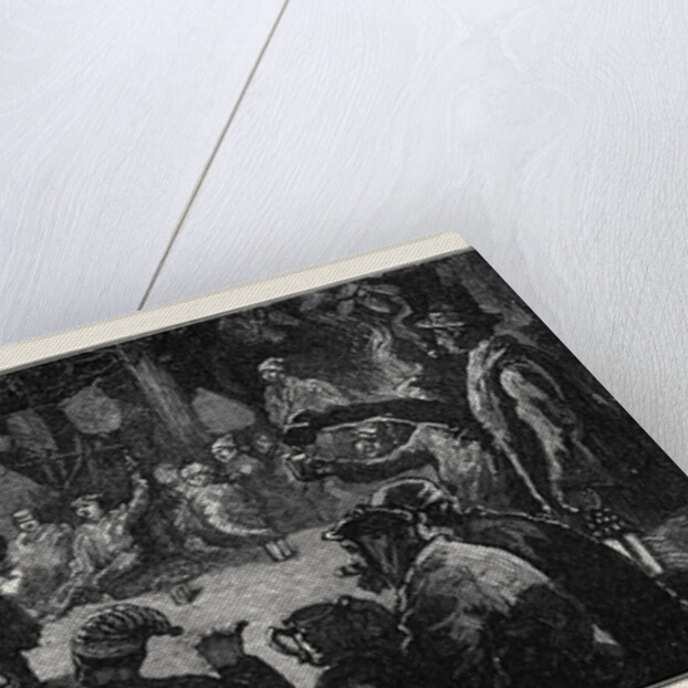 Henley Regatta, Round the Fire on the Island by Anonymous