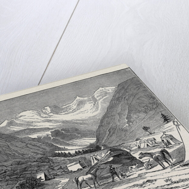 The King of Italy's Hunting Quarters in the Aosta Valley: Encampment of Valmiana, Near Cogne by Anonymous