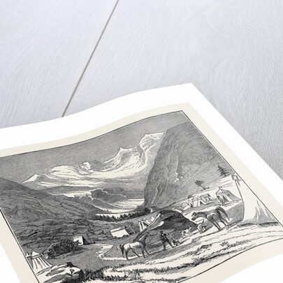 The King of Italy's Hunting Quarters in the Aosta Valley: Encampment of Valmiana, Near Cogne by Anonymous