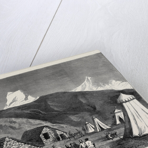 The King of Italy's Hunting Quarters in the Aosta Valley: Encampment of Moncarné by Anonymous