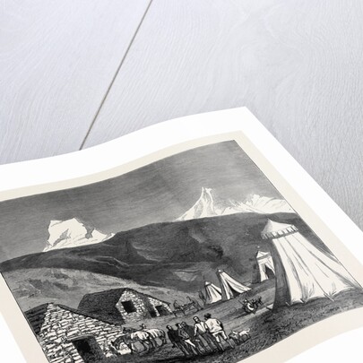 The King of Italy's Hunting Quarters in the Aosta Valley: Encampment of Moncarné by Anonymous
