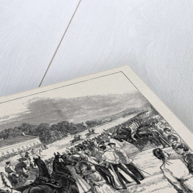Camp Life at the Curragh: The Irish Derby, the Preparatory Gallop, August 1, 1874 by Anonymous
