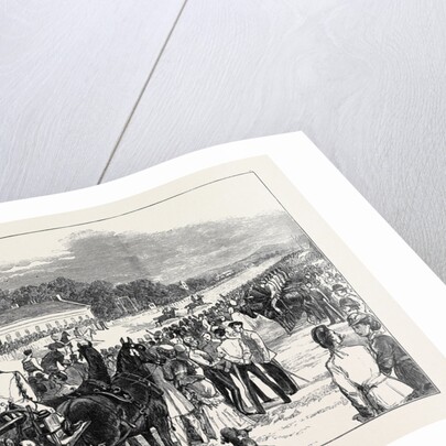 Camp Life at the Curragh: The Irish Derby, the Preparatory Gallop, August 1, 1874 by Anonymous