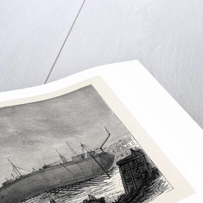 The Attempt to Launch the Ironclad Independencia Built for the Brazilian Government, August 15, 1874 by Anonymous