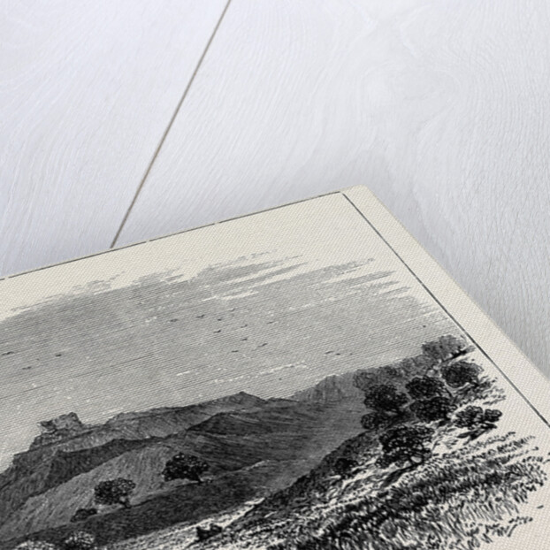 Dr. Schliemann's Excavations at Hissarlik from the West, Greece by Anonymous