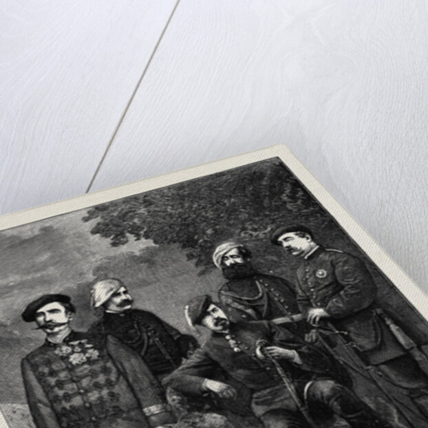 The Civil War in Spain, Don Carlos and His Staff, September 26, 1874 by Anonymous