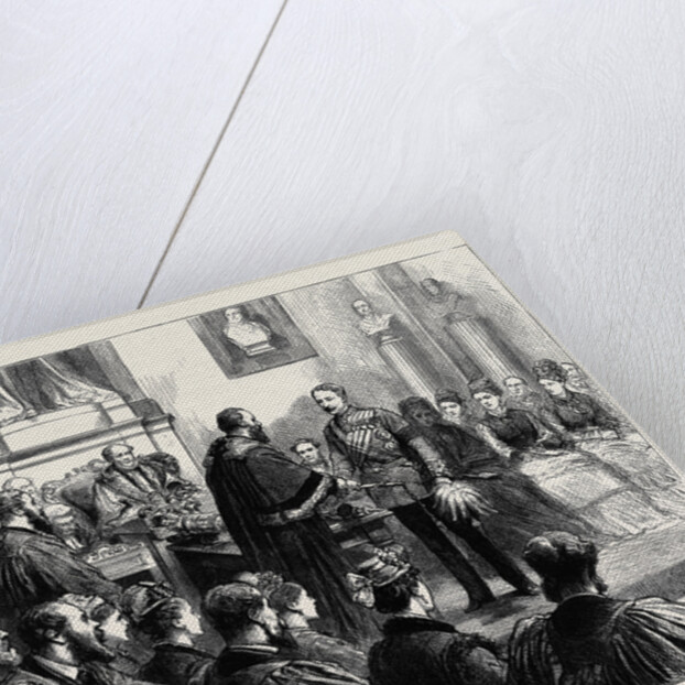 Presentation of a Sword to Sir Garnet Wolsely by the City Corporation: The Ceremony at the Guildhall, October 31, 1874 by Anonymous