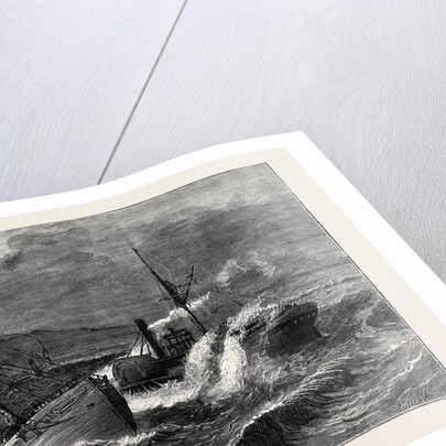 The Recent Gale, Wreck of the Steamer Chusan Off Ardrossan Harbour by Anonymous