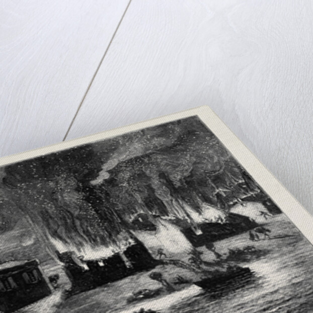 The Civil War in Spain: Republicans Burning the Village of Beobia by Anonymous