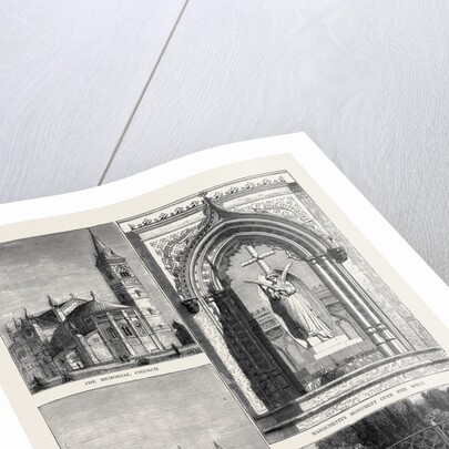 Scene of the Cawnpore Massacre of 1857, Memorial Building and Gardens, the Memorial Church, Marochetti's Monument Over the Well by Anonymous