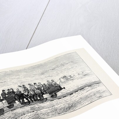 Traction Engine for Carrying Material Between the Batteries by Anonymous