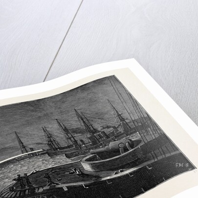 Before the Bombardment of Alexandria, Searching the Forts with the Electric Light, July 9, 1882 by Anonymous