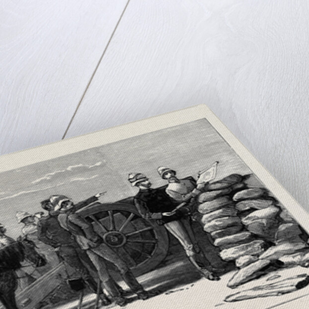 Major-General H.R.H. The Duke of Connaught Viewing Arabi's Position from the Forty-Pound Battery at Ramleh by Anonymous