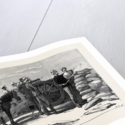 Major-General H.R.H. The Duke of Connaught Viewing Arabi's Position from the Forty-Pound Battery at Ramleh by Anonymous