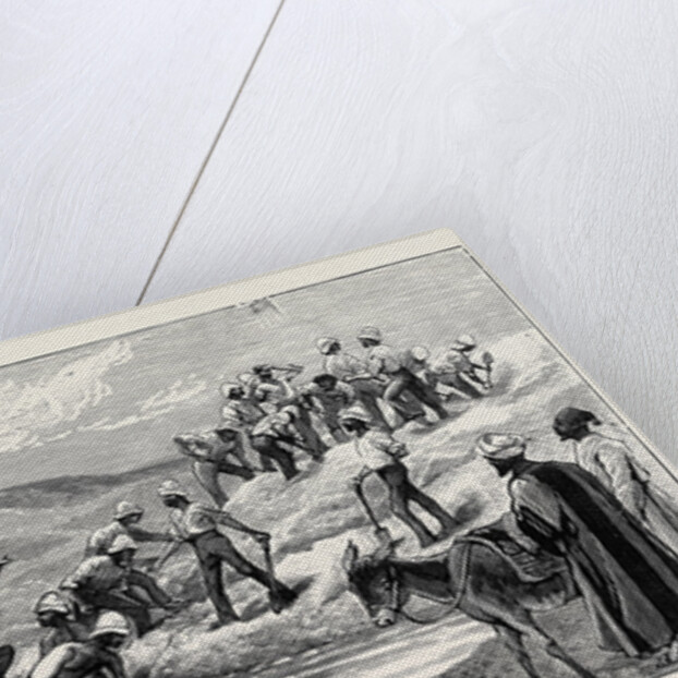 British Troops Cutting a Dam Constructed by Arabi at Mahuta on the Sweet Water Canal by Anonymous