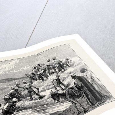 British Troops Cutting a Dam Constructed by Arabi at Mahuta on the Sweet Water Canal by Anonymous