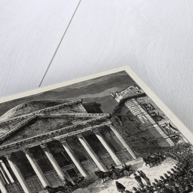 The King and Queen of Italy Visiting the New Tomb of the Late King Victor Emmanuel in the Pantheon Rome by Anonymous