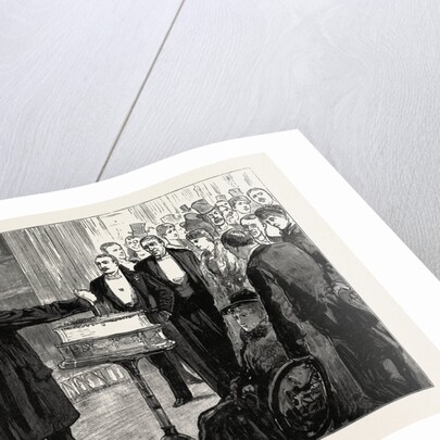 Cutting the Baddeley Twelfth Cake on the Stage of Drury Lane Theatre London by Anonymous