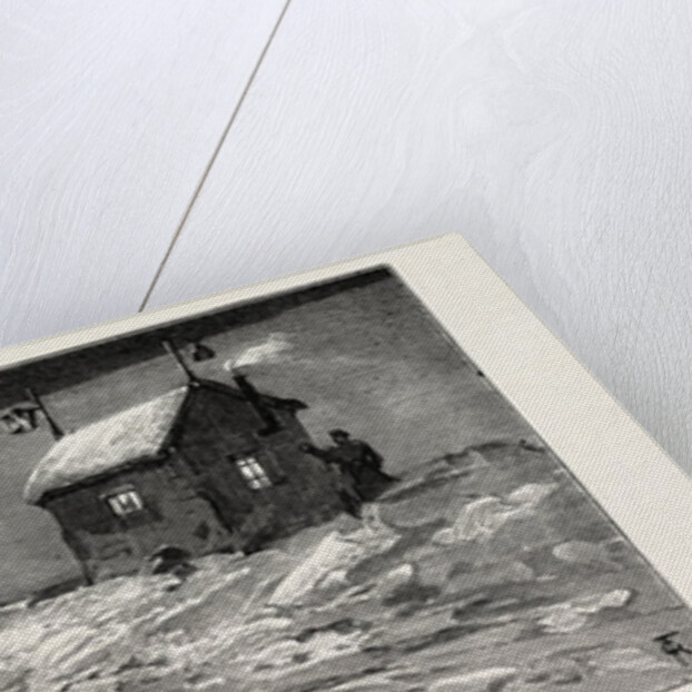 Winter in Russia: The Road Across the Ice Between Cronstadt and Oranienbaum after the Arrival of the Night Train from St. Petersburg by Anonymous