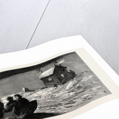 Winter in Russia: The Road Across the Ice Between Cronstadt and Oranienbaum after the Arrival of the Night Train from St. Petersburg by Anonymous