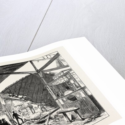 The Disastrous Explosion at Victoria Station London: Exterior View Showing the Damage to the Station of the Brighton Line (Left Image) the Wrecked Cloak Room Seen from the Booking-Office (Right Image) by Anonymous