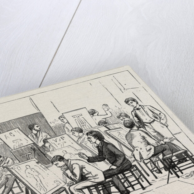 Students' Life in a Continental Art School: The Antique Room: Taking It Easy by Anonymous