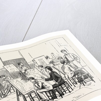 Students' Life in a Continental Art School: The Antique Room: Taking It Easy by Anonymous