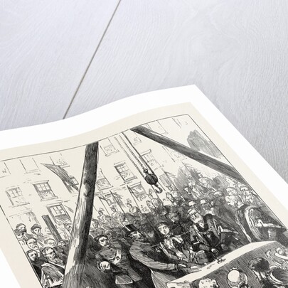 The Visit of the Lord Lieutenant of Ireland to Belfast: Lord Spencer Laying the Foundation Stone of the Free Public Library by Anonymous