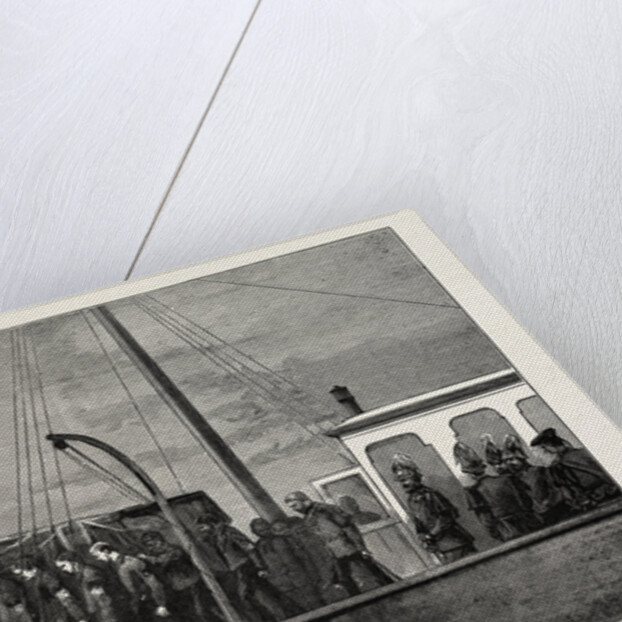 The Late Duke of Albany: The Arrival at Portsmouth April 4 1884: Bringing the Coffin Ashore from the Osborne in Portsmouth Dockyard by Anonymous