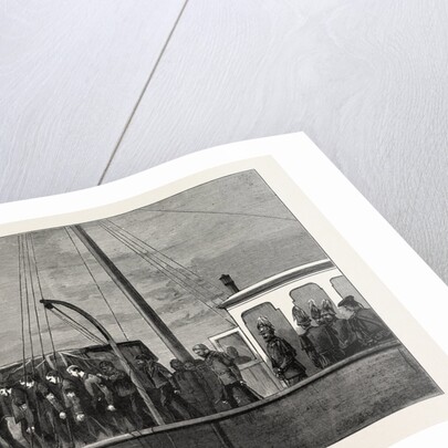 The Late Duke of Albany: The Arrival at Portsmouth April 4 1884: Bringing the Coffin Ashore from the Osborne in Portsmouth Dockyard by Anonymous