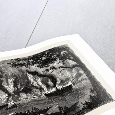 Great Fire on the Hooghly Near Calcutta by Anonymous