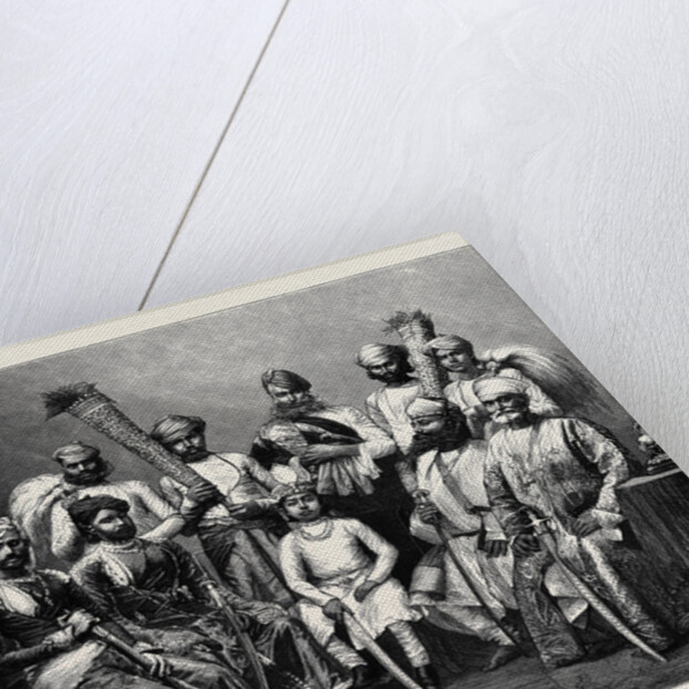 The Maharaj Rana of Jhallawur and Suite by Anonymous