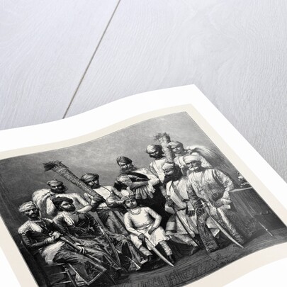 The Maharaj Rana of Jhallawur and Suite by Anonymous