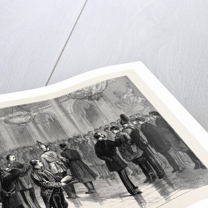 The Czar of Russia Marking Recruits with the Number of Their Regiments, in the Winter Palace, St. Petersburg by Anonymous