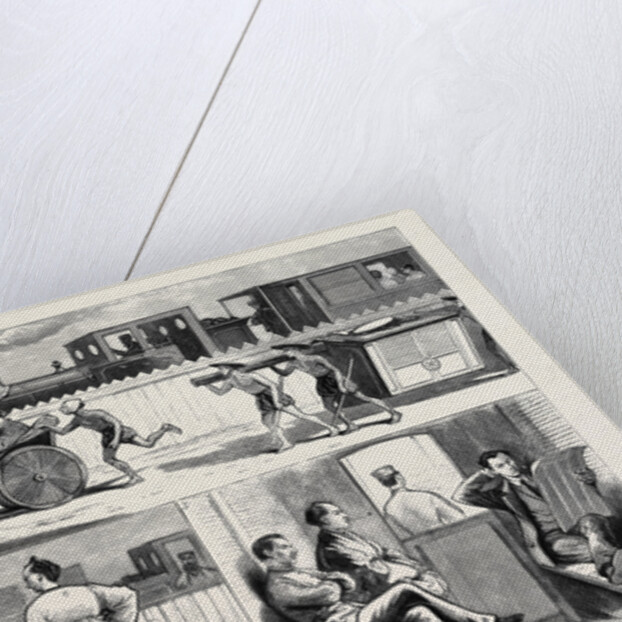 Civilisation in Japan, Sketches on the Yokohama Railway by Anonymous