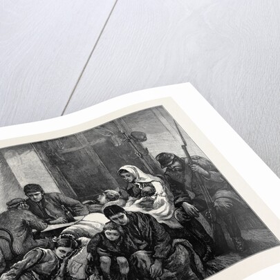 The Russo-Turkish War, Opening of the Campaign in Europe: Families Migrating from Ibraila, Waiting for the Midnight Train by Anonymous