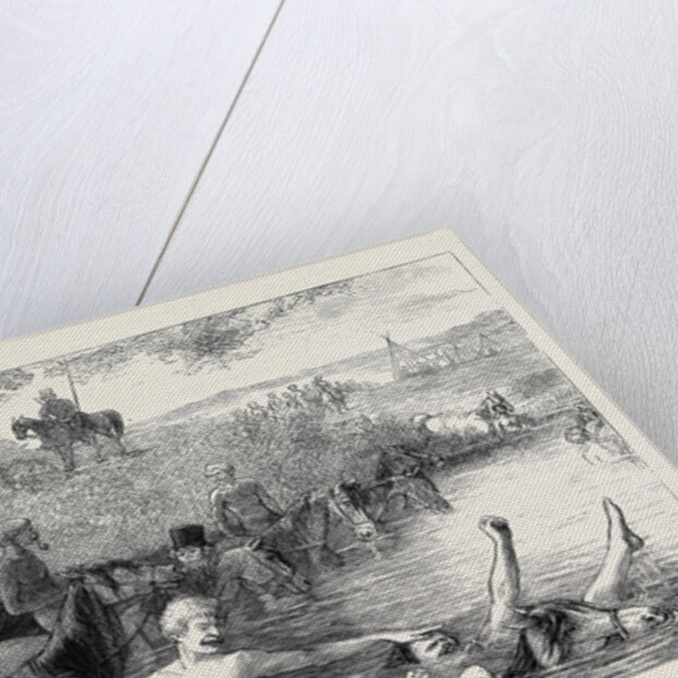 The War in the East, with the Russians on the Danube: A Cossack Bath by Anonymous