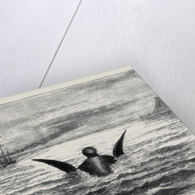 The Sea Serpent in the Mediterranean, a Sketch from H.M. Yacht Osborne Off the North Coast of Sicily on the Second of June by Anonymous