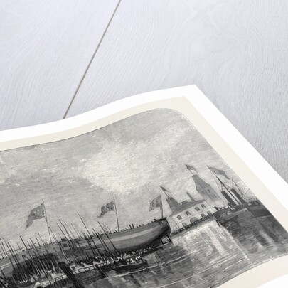Launch of the Fethi Bulend at Blackwall, 1870 by Anonymous