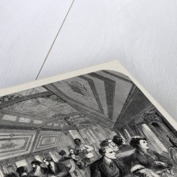 Dining Car on the Union Pacific Railway, 1870 by Anonymous