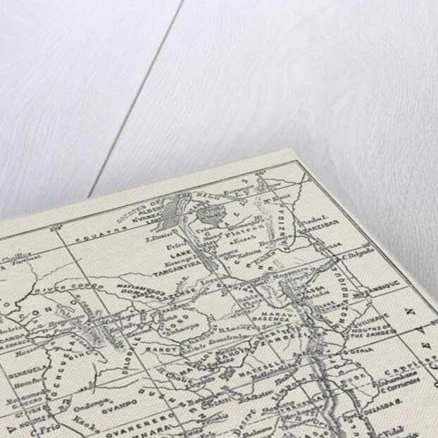 Dr. Livingstone's Route, Africa, 1870 by Anonymous