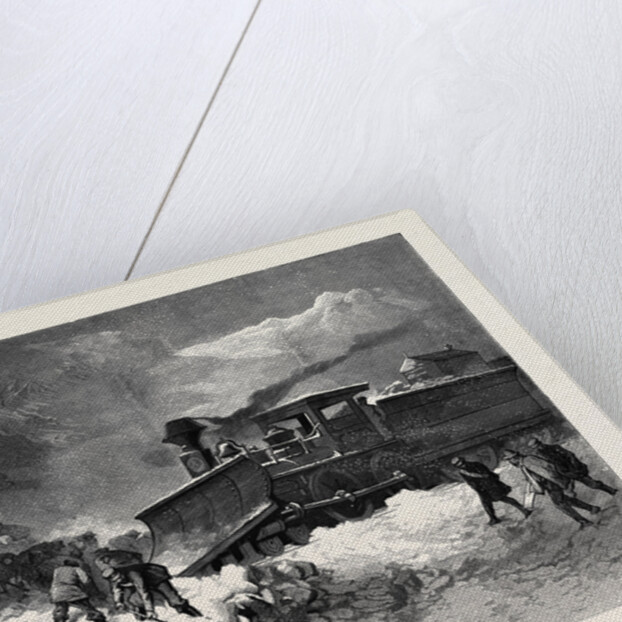 Snow Drift on the Union Pacific Railway, 1870 by Anonymous