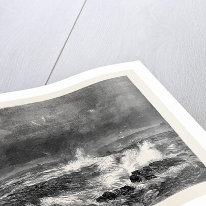 Wick Harbour During the Late Storm, 1870 by Anonymous