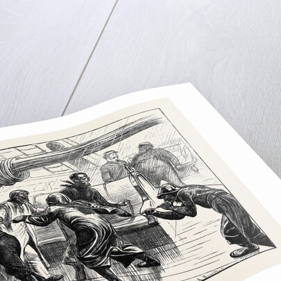 On the Atlantic Steamer: A Cast of the Log, 1870 by Anonymous