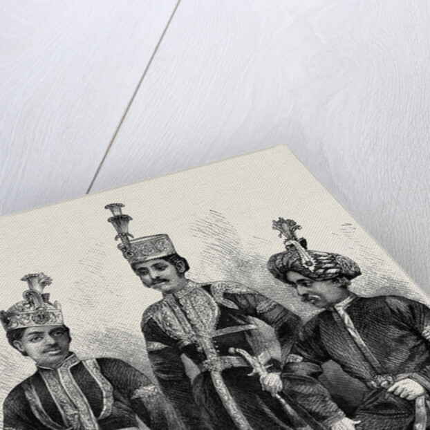 His Highness the Nawab Nazim of Bengal, Behar, and Orissa and His Sons, 1870 by Anonymous